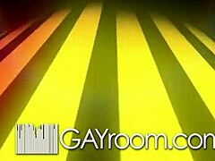 Gayroom - Blake Jordan & Leo Romero let daddy help with intense cumshot