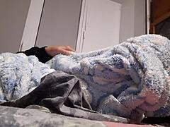 in a cold apartment we set up a fuck-room to warm up - girls fly orgasm