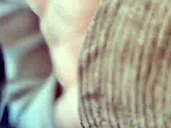 Car blowjob, she swallows every drop with fingers!