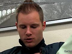 Gay boys have sex with Dylan Chambers at work