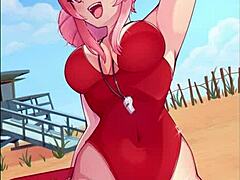 Fizition hentai slideshow unfolds with cute bunny nurse and patient antics.