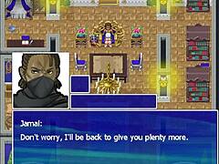 Jamal plays game with big black cock scene