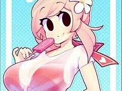 Fizition hentai slideshow unfolds with cute bunny nurse and patient antics.