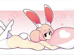Fizition hentai slideshow unfolds with cute bunny nurse and patient antics.