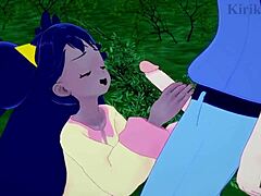 i love how iris and erika have intense creampie sex in this pokemon hentai cartoon