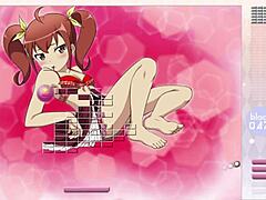 Kurusu Kanako Strips in Arkanoid Gameplay, Clothes Ripped Anime Hentai