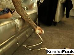 Young Spinner Kendra Pleasures Herself With Two Toys