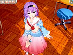 Hell Yeah! Satori from Touhou Gets Her Big Tits Groped in 3D Hentai!