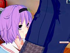 Hell Yeah! Satori from Touhou Gets Her Big Tits Groped in 3D Hentai!