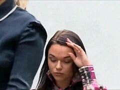 Outdoor Pee Mix with Clothed Lesbian Cum Action.