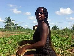 Crazy bitch enjoys twerking her big ass outdoor in the park.