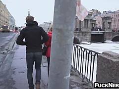 Hot blonde in glass outfit: wanna see her hardcore sex?