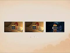 tomboy love in hot forge hentai with muscular redhead femdom creampie