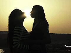 Busty Russian Pornstar Kira Queen Outdoor Scene