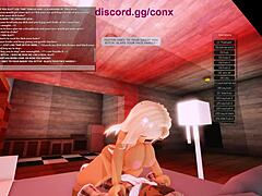 Exploring wild Roblox adventures with blonde in various positions