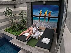 I called the teen cleaning lady to my private suite, and she gave an amazing blowjob until i came in her mouth 😏