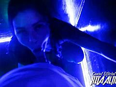 Rita Giving Intense Blowjob At Club Reality Show