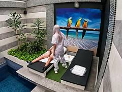 I called the teen cleaning lady to my private suite, and she gave an amazing blowjob until i came in her mouth 😏