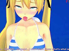 Marie Rose in bikini on beach in hot scenes