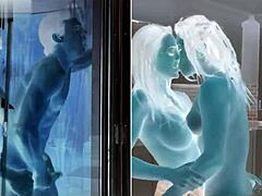 Beautiful women engage in hot lesbian sex and cunnilingus