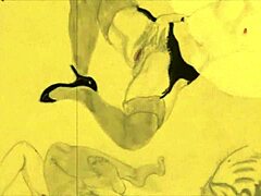 These vintage erotic drawings are amazing. Retro anime hentai.