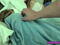 The small-tits teen feels intense pleasure tasting a monster cock.