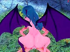 morrigan has hard sex in halloween sheer fantasy