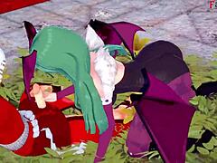 morrigan has hard sex in halloween sheer fantasy