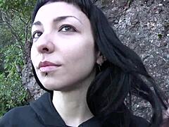 Teen 18+ couple engages in public fucking near a monastery in homemade video