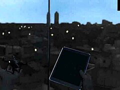 Cute roommate in 3some gameplay