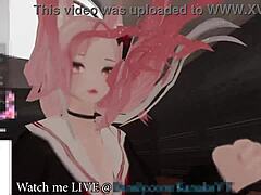 Kanako the catgirl VTuber moans and squirts for eager chat fans