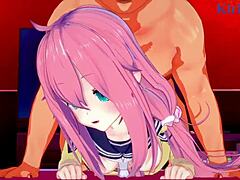 Nadeshiko and Aoi in intense hentai action with old man