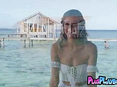 Gorgeous Blonde Milf Olivia Preston Poses On The Sea Exposing Natural Body 😍