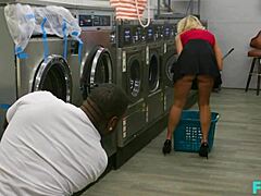 Milf Katie Morgan Takes Multiple Loads at Laundromat