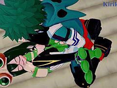 Tsuyu Asui y Mt Lady Follan a Izuku Midoriya en Escena de Sexo Hentai Intenso?