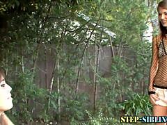 hot brunette teen with small tits masturbates in hd