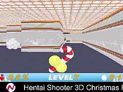 Hentai shooter 3d christmas party with big tits