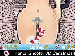 Hentai shooter 3d christmas party with big tits