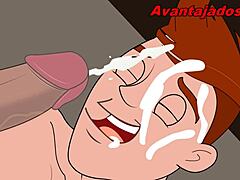 cartoon gay antics in brazilian forest