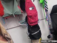 Blonde Store Manager Offers Sex To Avoid Incident