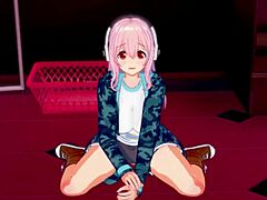 Hey Super Sonico, getting steamy while modeling for me?