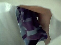 Hidden Cam! Roommate Goes Wild With Plunger Action!