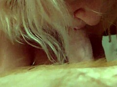 American slut giving deepthroat blowjob?