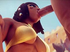 Beautiful 3D Warrior Gets Ass Fucked