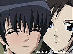 This bound hentai slut takes a hardcore pounding from a monster