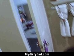 Seduced By Masked Step Daughter In Taboo Bent Over Fuck