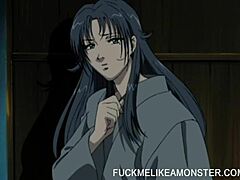 This bound hentai slut takes a hardcore pounding from a monster