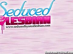 Sexy Brunette Lures Hot Blonde into Steamy Play