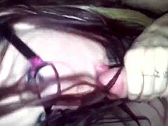 Homemade sloppy blowjob with russian amateur cumshot