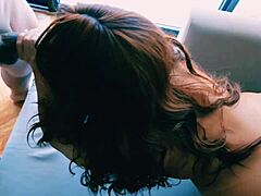 indian couple fucks passionately, she swallows on big ass